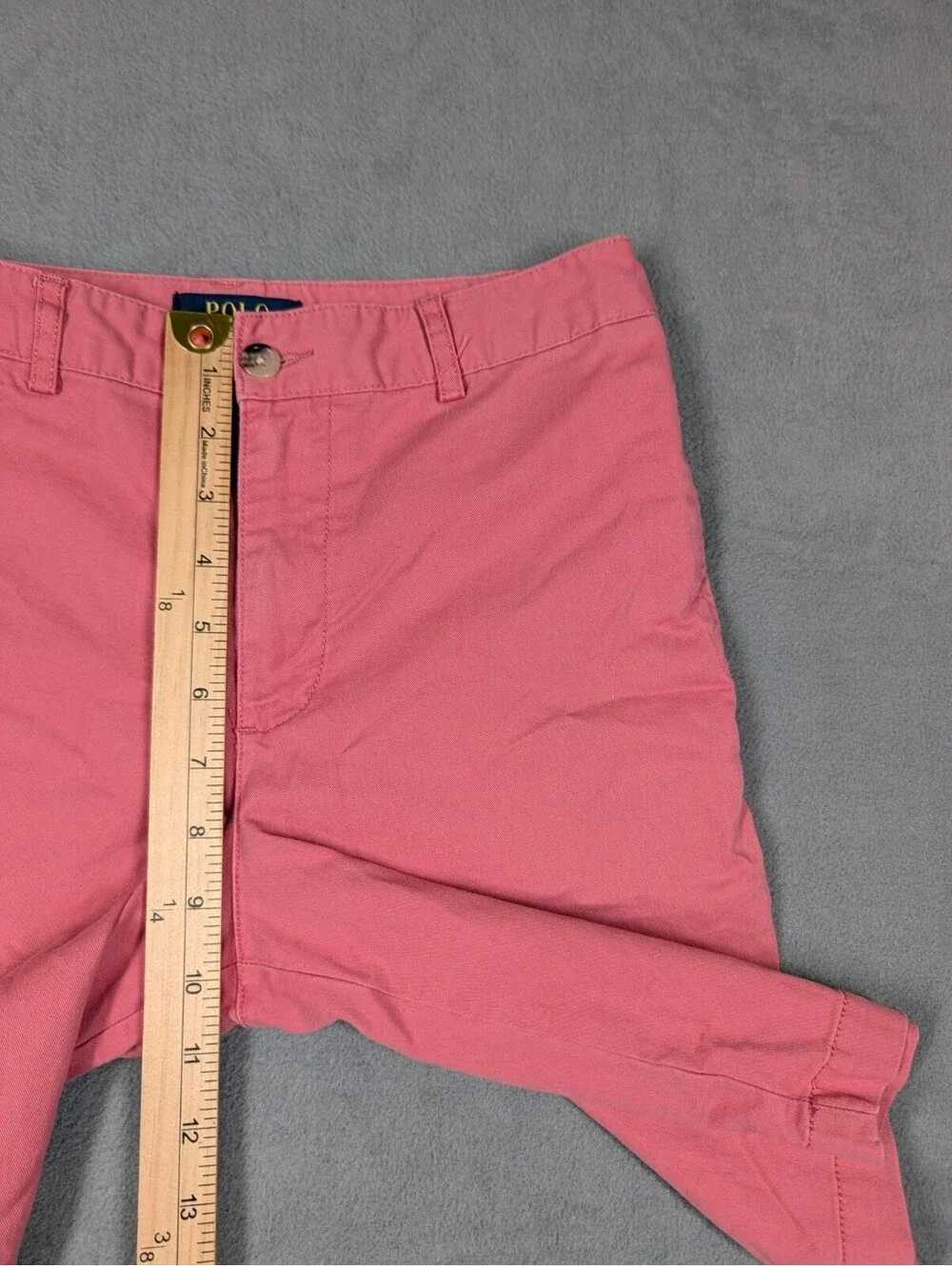 Polo Ralph Lauren Boys 14 Pink Chino Bermuda Shorts Cotton Stretch Preppy Golf